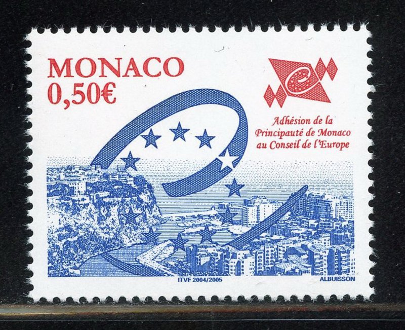 Monaco 2351 MNH, Admission to Council of Europe Issue from 2004.