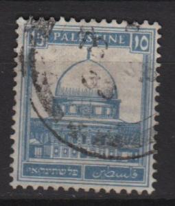 Palestine 1927 - Scott 76 used - 15m, Mosque of Omar