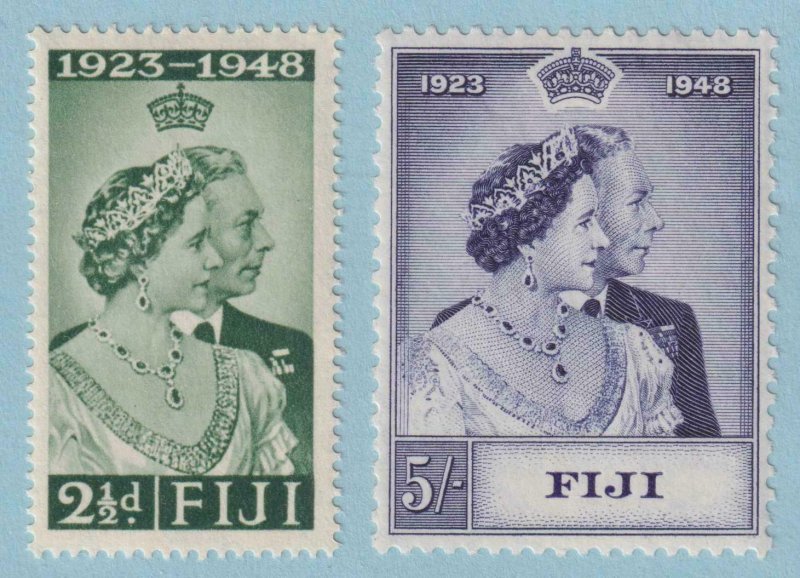 FIJI 139 - 140  SILVER WEDDING SET MINT HINGED OG * NO FAULTS EXTRA FINE! - V593