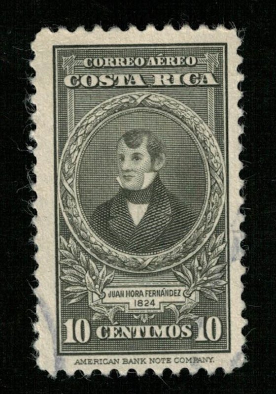 1943 Airmail - Portraits and Dates, Costa Rica 10c (TS-383)