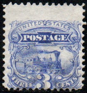 USA #114 Fine, very light cancel, pretty color!