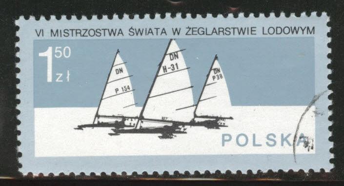 Poland Scott 2249 Used 1978  favor canceled Iceboats