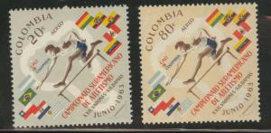 Colombia  Scott C451-52 MNH** airmail stamps