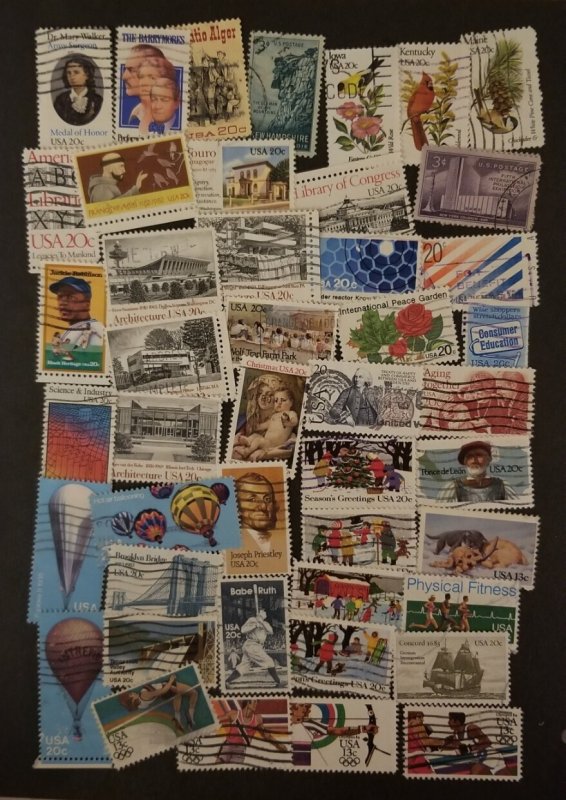 US All Different Postage Stamp Lot Collection Used T14401