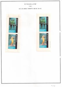 SCOTLAND - EYNHALLOW - 1981 - Parrots - Perf & Imperf 2v Sheets - MLH