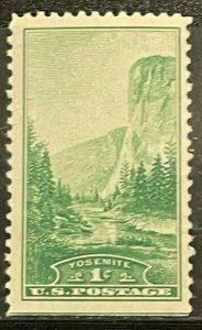 Scott 740 1¢ El Capitan, Yosemite Single Stamp MNH OG - Lot 13