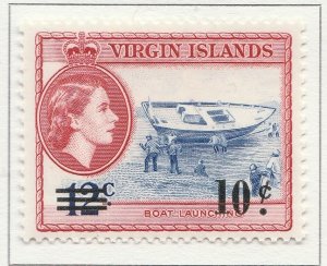 1962 English Colony British Colony VIRGIN ISLANDS Surch 10c MH* A28P19F27736-