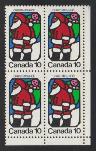 Canada 627 Christmas 1973 - MNH - block LR