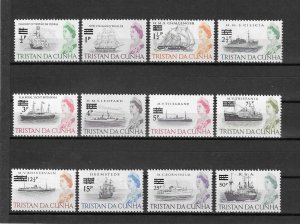 TRISTAN DA CUNHA 1971 SG 137/48 MNH