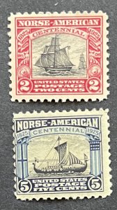 US Mint 620 & 621 Norse American 1925