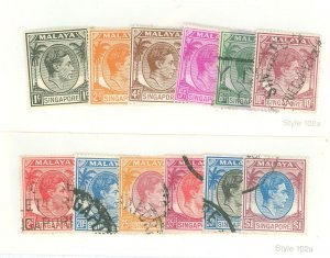 Singapore #1a/18a Used