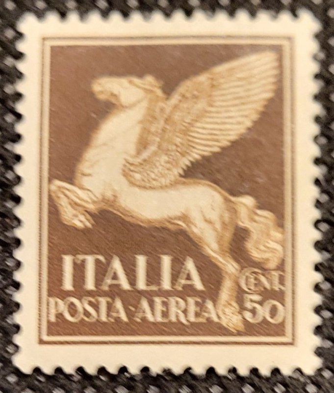 ITALY, 1930-32, Airmail,  50c Pegasus, C-13, MNH, SCV$.25