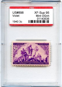 US SCOTT #898 MINT-XF-SUP-OG-NH GRADED 95 PSE ENCAPSULATED SMQ $35 (7/30/24 GP)