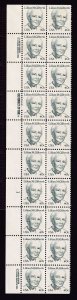 1984 Lillian M. Gilbreth 40c strip MNH Sc 1868 floating plate number -Typical