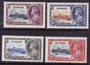 St Vincent-Sc#134-7- id6-unused og NH KGV Omnibus set-Silver Jubilee-1935-