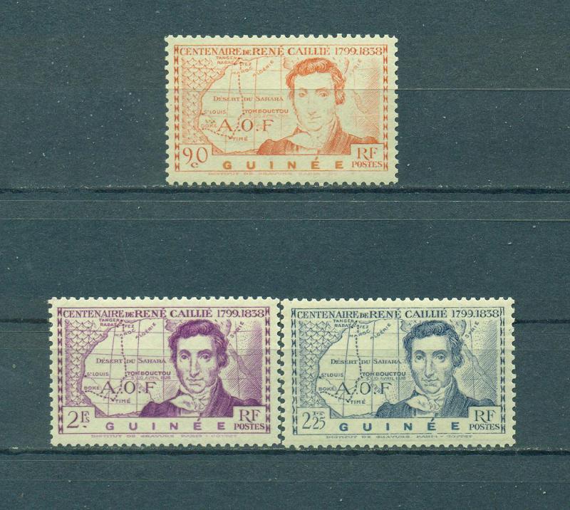 French Guinea sc# 161-163 (2) mdg cat value $3.20