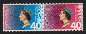 New Zealand Royal Philatelic Society pair 1988 MNH SC#888a SG#1448-1449