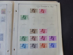Belgium Congo 1941-1971 Stamp Collection on Alb Pgs
