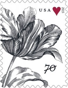 2015 70c Vintage Tulip, Universal Symbol of Love Scott 4960 Mint F/VF NH