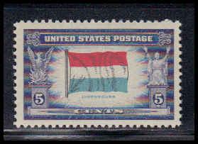  912 5c Flag of Luxembourg Fine MNH W3833