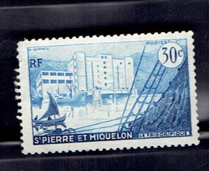 St. PIERRE & MIQUELON SCOTT#346 1956 30c COLD STORAGE - MNG