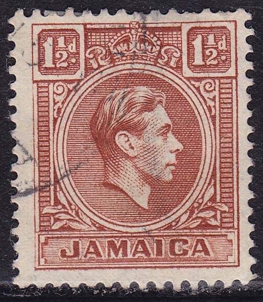 Jamaica 118 USED 1938 King George VI 1½d