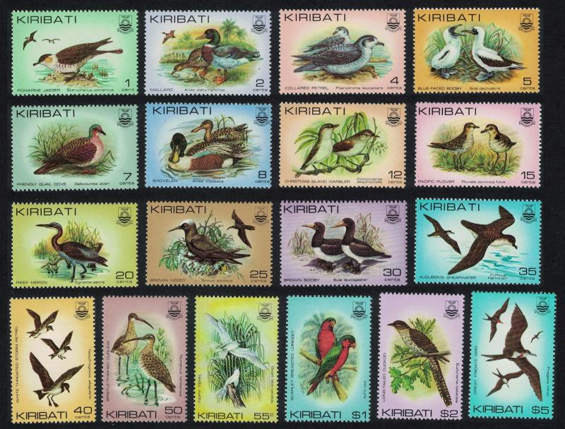 Kiribati Skua Mallard Petrel Booby Dove Shoveler Plover Birds 18v COMPLETE