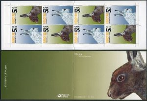 Faroe 454-455a booklet, MNH. Lepus Timidus, 2005.