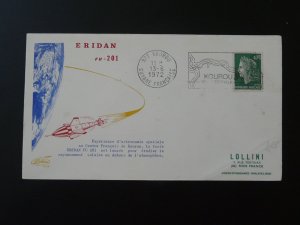 space cover launch of rocket Eridan French Guiana 1972