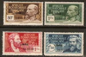 French Equatorial Africa 129-32 Ce 140A-D MNG 1940 SCV$72.50