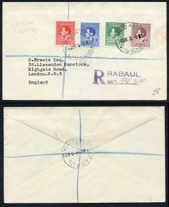 New Guinea 1937 Coronation on a Cover