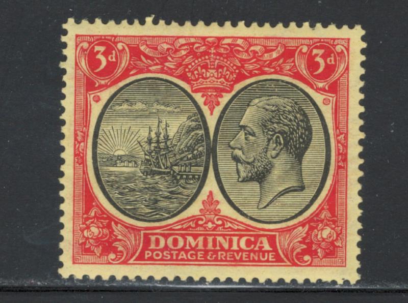 Dominica 1923 Seal of Colony and George V 3p Scott # 74 MH