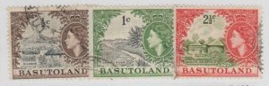 Basutoland Scott #72-73-75 Stamp - Used Set