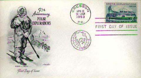 United States, First Day Cover, Polar, Pennsylvania