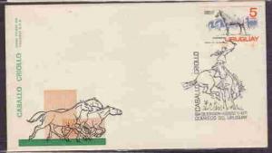 URUGUAY FDC CRIOLLO HORSE AAE8701