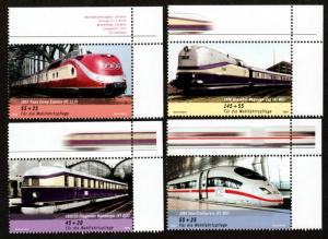 Germany B977-B980 Mint NH Trains!