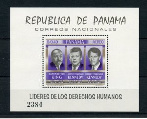 PANAMA HUMAN RIGHTS ADVOCATES S/S: BROTHERS KENNEDY & MARTIN L KING JR. MINT NH