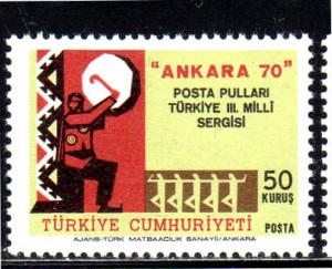 TURKEY #1856  1970  STAMP EXIBITION     MINT VF NH O.G  a