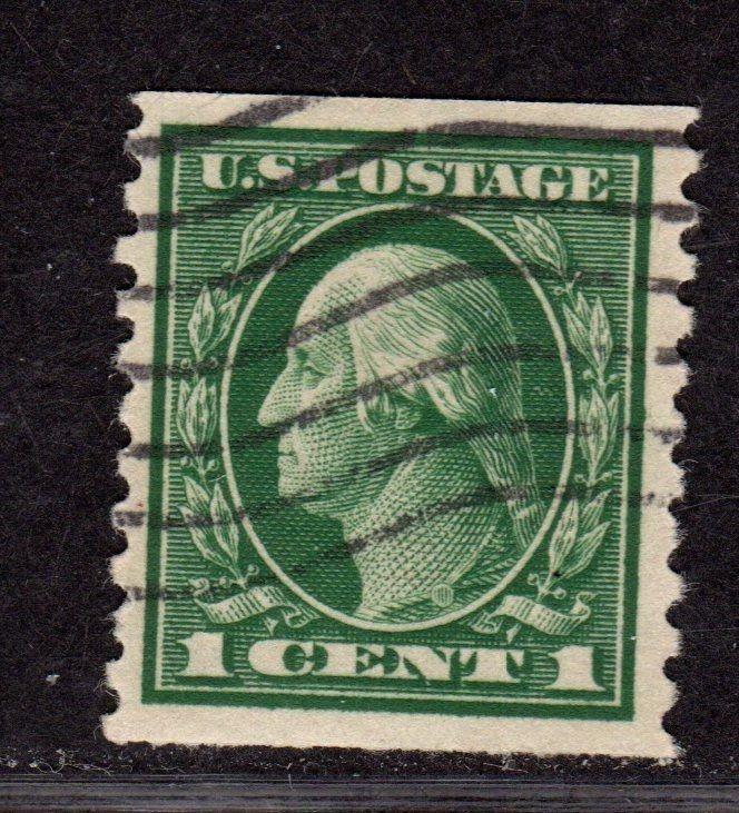 $US Sc#443 used, VF-XF, coil stamp, sound, CV. $45