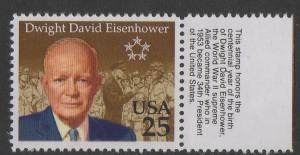 25c Dwight Eisenhower #2513 US