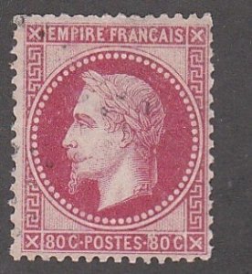 France # 28, Emperor Napoleon III,  Used, 13 Cat