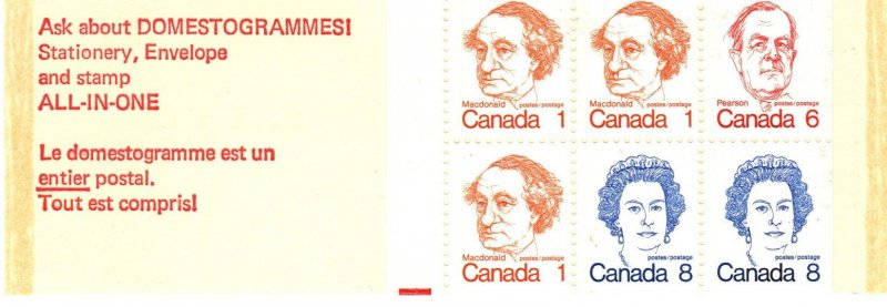Canada #586a Complete Booklet