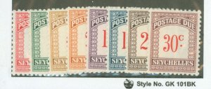 Seychelles #J1-8  Single (Complete Set)