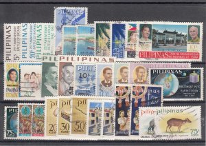 Philippines Sc 966/1009 used. 1967-69 issues, 31 different, sound, F-VF group.