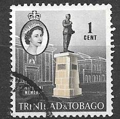 Trinidad and Tobago 1960 1 cent Memorial, used, Scott #89