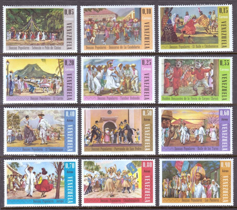 Venezuela - Scott #893-898, C919-C924 - MNH - SCV $11.80