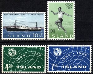 Iceland #359, 369-71 MNH CV $4.20 (X6812)