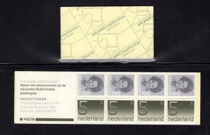 Netherlands #PB27b  (1985 booklet with #621a) VFMNH  CV €3.65