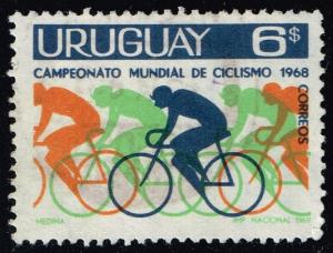 Uruguay #765 Bicyclists; Used (0.25)
