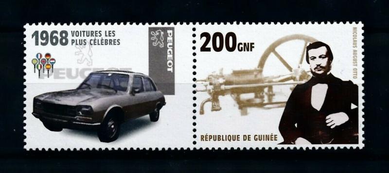 [100214] Guinea 2002 Classic Cars 1968 Peugeot 504  MNH